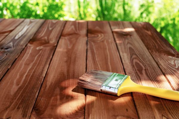 Patio Floor Staining in Renton